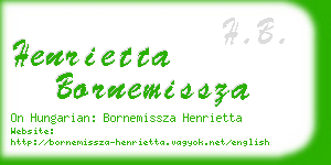 henrietta bornemissza business card
